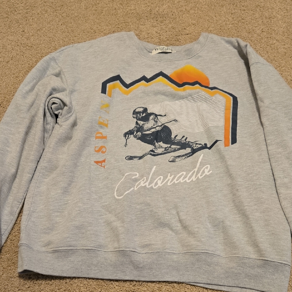 Gray Aspen Colorado Ski Sweater